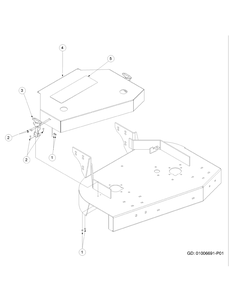 Cover Assembly 36-Inch Diagram and Parts List for H1536 55AI4HPR750-WAM Cub Cadet Lawn Mower